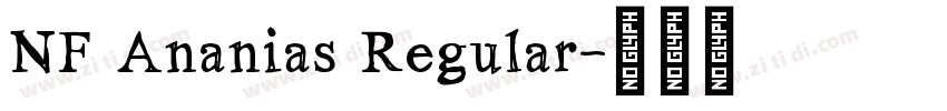 NF Ananias Regular字体转换